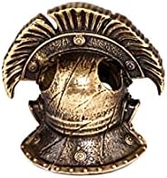 Paracord Bead Centurion's Skull Roman Exército Legionário - Paracord Faca cordão de bronze