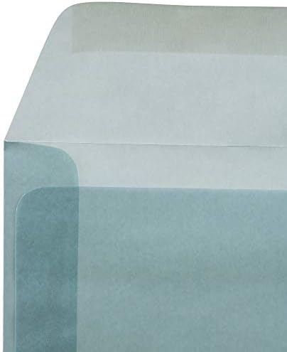 Papel de atolamento 6 x 6 envelopes de convite de pergaminho translúcido quadrado - limpo - 50/pacote
