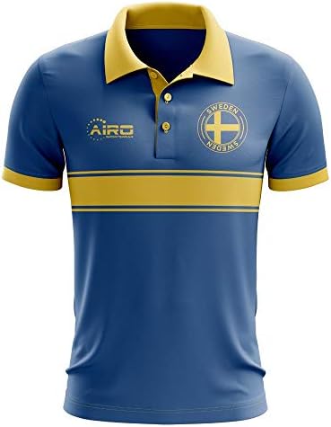 Airosportwear sueco conceitual listra polo futebol camiseta de futebol