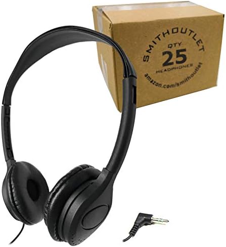 Smithoutlet 25 pacote sobre a cabeça de baixo custo fones de ouvido a granel