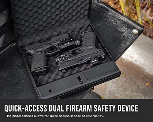 RPNB Segurança portátil Safe, dispositivo de segurança de armas de fogo duplo de acesso rápido com acesso rápido de teclado confiável
