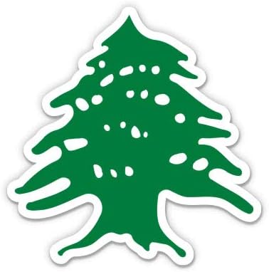 Green Cedar Líbano - adesivo de vinil de 3 - para laptop de carro para laptop water garrafa - decalque