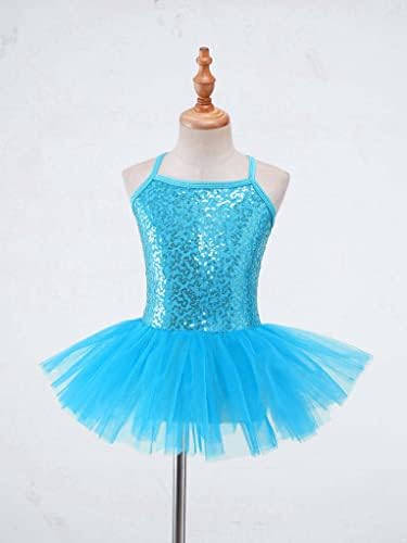 TTAO Kids Girls Girls Ballet Dress Vestido de Patinação de Vestido de Vestido de Vestido Princesa Princesa Desempenho de Dança da Dança