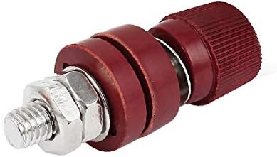 X-Dree Red Plástico amplificador de concha de plástico Terminal de 8 mm de encadeamento masculino Diâmetro