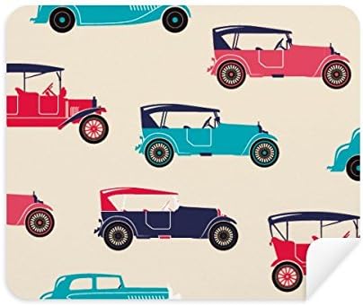 Colorido Classic Cars Cartoon Padrões Limpeza de pano Limpador de tela 2PCS Camurça tecido