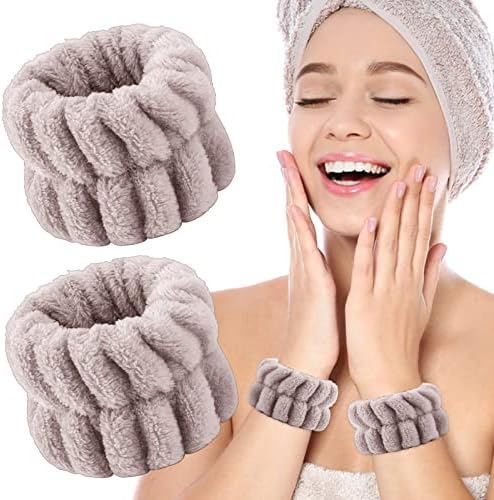 Pulseiras femininas de Sibba para lavar o rosto, toalhas de pulso absorventes fita de suor de pulso para