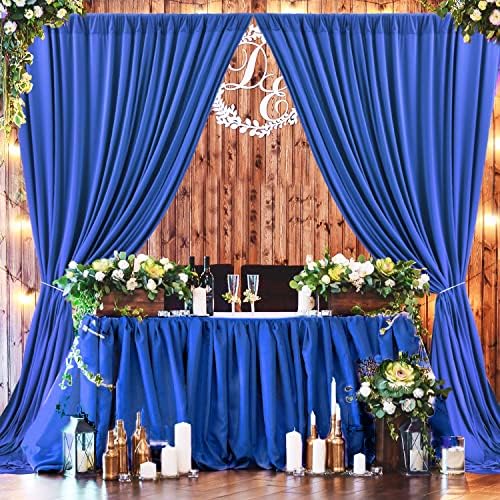 10ftx10ft royal azul painéis de cortina