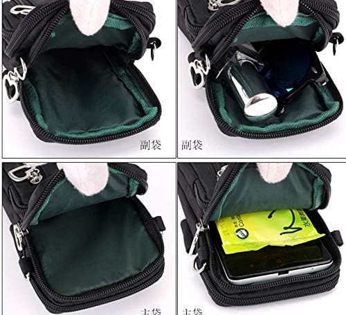 Bolsa de telefone celular de nylon feminino Small Crossbody Bag Sport Bravend para iPhone 13 Pro Max Galaxy S22
