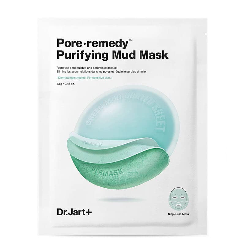 Máscara de lama purificadora de remédio por poros - 1 folha