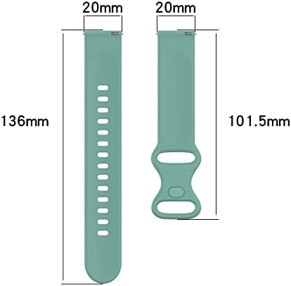 Bandas de embalagem Chofit 10 compatíveis para Fitvii H86 Watch Band, Silicone Silicone impermeável pulseira compatível