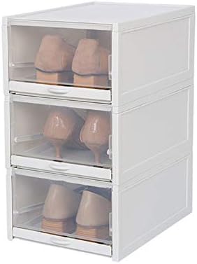 Gabinete de sapato N / C, caixa de armazenamento transparente, caixa de armazenamento da gaveta, caixa de