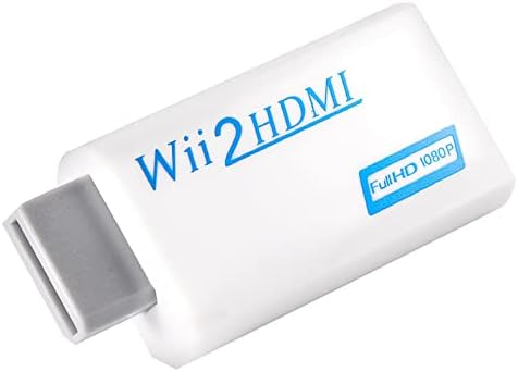 Kuidamos wii para conversor HDMI, branco sem perda de transmissão Wii para adaptador Adaptador de vídeo HDMI