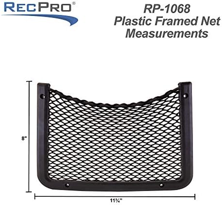 Recpro emoldurado malha esticada bolso líquido para automóvel, rv | Armazenamento RV RV Pocket Net