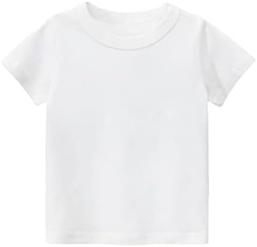 Criança criança meninos meninos de manga curta camiseta básica camisa de verão casual camisa