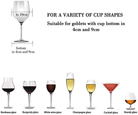 Rack de vinhos - Sob armário Rack de vidro de vinho - Metal pendurado em vinhos de vinhos de vidro de vidro de vidro de cafeteira de haste de haste de estampa de estampa J1113, pibm, marrom, quatro slots