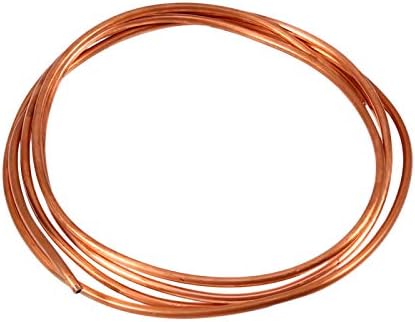 Tubo de tubo de bobina de cobre macia de 2m, od 4mm x id 3mm de cobre tubulação redonda de soldabilidade
