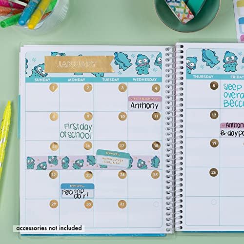 7 x 9 Hello Kitty & Friends X Erin Condren Kids Planner & Activity Book. Planejador de 12 meses
