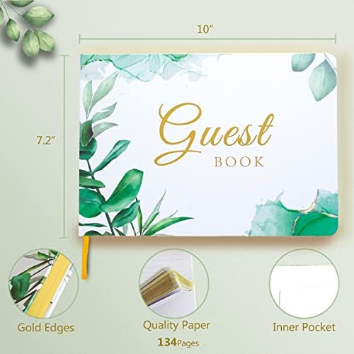 Tiankool Elegant Funeral Guest Book - Memorial Service Guest Celebration of Life Guest Book for