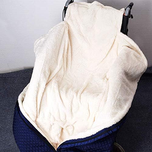 Riyifer 2 peças Tampa acolhedora de cadeira de rodas + ombro mais quente cobertor de cadeira de rodas com bolsos mantêm as pernas quentes para pacientes idosos