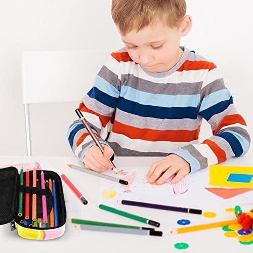Caixa de caneta de lápis Lemon Pen para crianças, organizador de caixa de bolsas para bolsas de escritório, bolsa de lápis portátil 7.5x3x1.5in