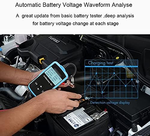 WDBBY AB101 Testador de bateria de carros 12V Teste de bateria de tensão Analisador de carregador automotivo 2000CCA Carregamento de carros de cargo Testador de circuito Circuito