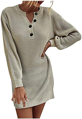 Show de moda casual feminino, fino, suéter de malha de malha comprido de decote em V