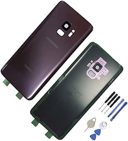 S9 Bateria traseira traseira tampa de vidro Substituição para Samsung Galaxy S9 G960U com vidro da câmera e fita