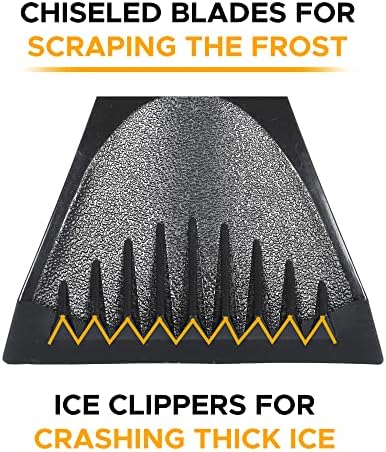 Econour Ice e Snow Raspper + Tampa de neve do para -brisa traseiro | Atualizado a capa de pára