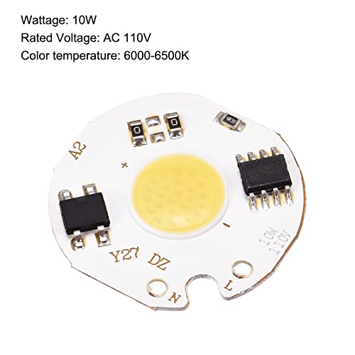 Meccanixity led lâmpada de chip 110v 10W Cool Branco 6000-6500K Driver Free Power Floodlight Module Board