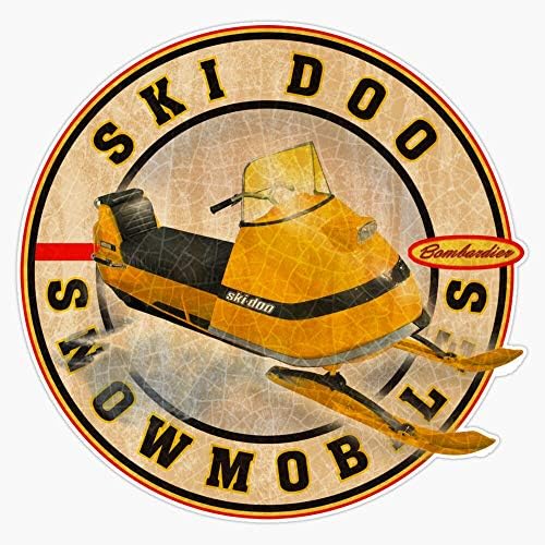 Vintage Ski-Doo Snowmobiles Sticker Decal