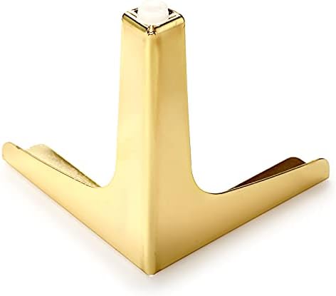 OwnMy 4pcs Gold Metal Furniture Pernas Feets - Sofá de 6 Modern Sofá Cadeira de cadeira Gabinete Diy Móveis Pernas, Triângulo de serviço pesado Móveis de canto de canto Feets para Risers de vestuário para cômodas