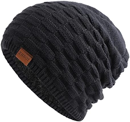 Capéu de lã quente de lã de algodão quente de algodão e chapéu de chapéu de malha de chapéu de malha, chapéu largo à prova de vento