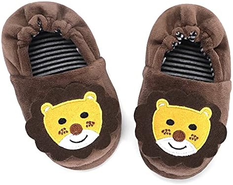 Kaku Nanu Toddler Kids Shoppers fofos sapatos de desenho animado meninos meninos lã quente lã de inverno chinelos