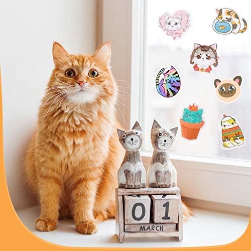 180 PCs CAT Vinil adesivos de gatinho fofos para garrafas de água Pertencidas de laptop misto de animais