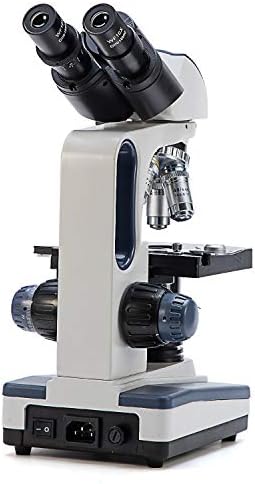 SWIFT SW350B 40X-2500X GRAPENAGEM, CABEÇA DE SIEDENTOPF, microscópio de laboratório de composto binocular de grau de pesquisa com oculares de campo largo 10x e 25x, com 100pcs de lâminas de microscópio pré-fabricadas