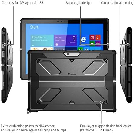 O novo caso Surface Pro 2017, fortaleza pesada i-blason armorbox dupla camada híbrida híbrida de proteção