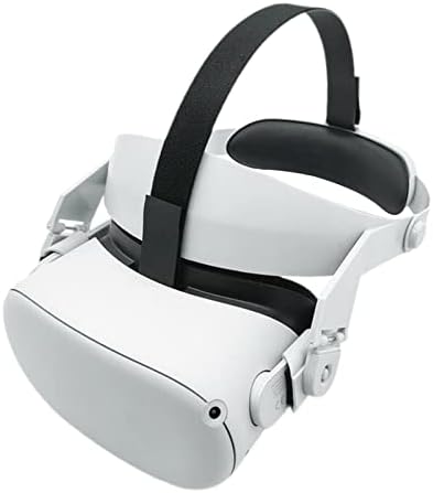 Exclusão tira de cabeça de cabeça ajustável excluzo para o Oculus Quest 2 Acessórios brancos