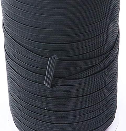 Selcraft 3mm/5mm máscara corda elástica banda preta/branca banda elástica de manga branca lateral lateral lateral elástico de costura acessório 10/20 metros - 3mm - 5 metros 1183