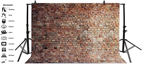 Lfeey 9x6ft Vintage Red Brick Parede cenário de parede para sessão de fotos de Brickwall Antigo Brickwall Para fotografia Recém