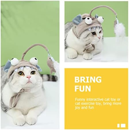 Toy de gato montado na cabeça do PoPetpop - interativo gato de gato provocação de brinquedos de brinquedo