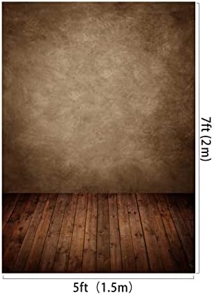5x7 pés bronzeado retrato abstrato abstrato marrom marrom marrom -piso de piso de piso fotografia fundo