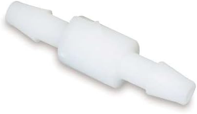 Válvula de retenção de mola de bola de nylon de 1/4 de 1/4 de bola branca