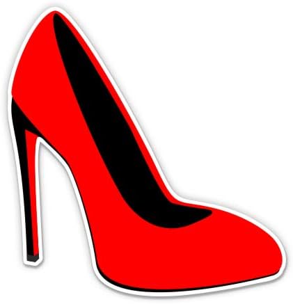 Sexy Red High Heel Sapato - adesivo de vinil de 12 decalque à prova d'água