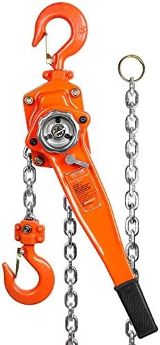 HappyBuy Manual Chain Hoist, 1-1/2 tonelada 3300 lbs capacidade 20 pés aparecem, aço galvanizado