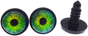 JJGQAZ 16 pares 14mm 16mm Dragon Eye Safety Olhos com arruela para olhos de animais de pelúcia Amigurumi Crochet