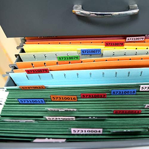 Guias de pasta penduradas e inserções para organizar e distinguir arquivos suspensos, 2 polegadas, limpar para ler