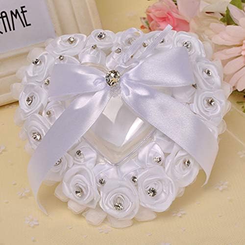 PretyZoom Jewelry Stand Ring Pillow Pillow Crystal Rose Flor Ring Box Shape Soldador de Centro Creative Bridal