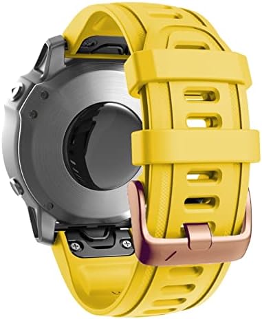 Haodee 20mm Sport Silicone Watch Band para Garmin Fenix ​​6x 6 6s Pro 5x 5s Plus Rose Gold Buckle EasyFit Redunda Remada Remada Correia