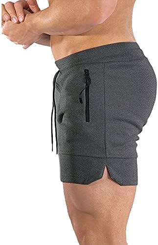 BUXKR Mens treina shorts de 5 polegadas de ginástica rápida para homens atléticos de corrida com bolsos