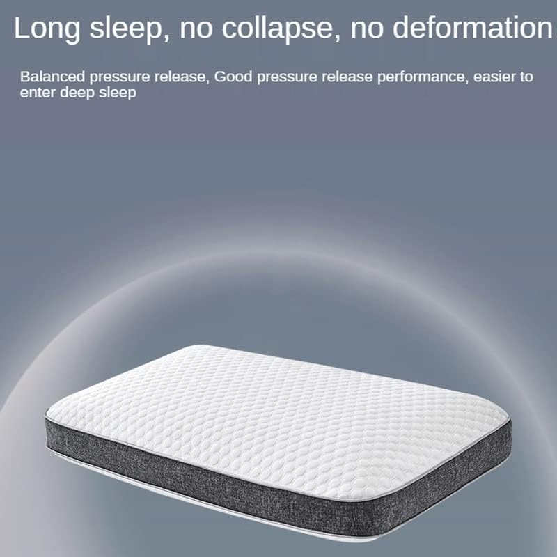 Dshgdjf White Retângulo Memória de espuma Pillow Protecção do pescoço Rebound lento Pillow adulto macio